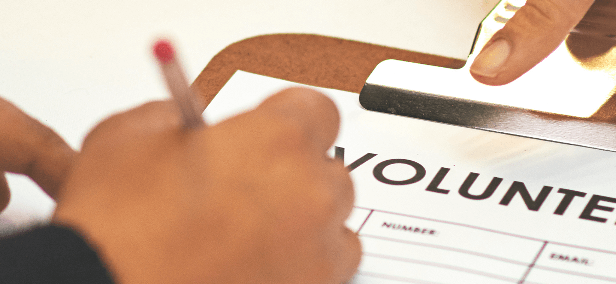 Register as a Volunteer Banner